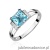 Pierścionek W103 Topaz 1,40ct białe złoto