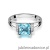 Pierścionek W103 Topaz 1,40ct białe złoto