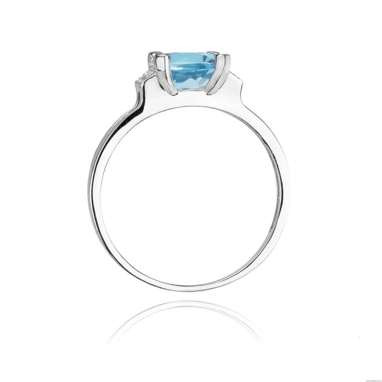 Pierścionek W103 Topaz 1,40ct białe złoto