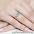 Pierścionek W103 Topaz 1,40ct białe złoto