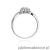 Pierścionek W072 Topaz 0,15ct białe złoto
