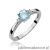 Pierścionek W010 Topaz 0,50ct białe złoto