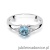 Pierścionek W0076 Topaz 0,50ct białe złoto