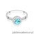 Pierścionek W538 Topaz 0,80ct białe złoto