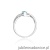 Pierścionek W028 Topaz 0,50ct białe złoto