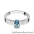 Pierścionek W067 Topaz 0,50ct białe złoto