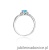Pierścionek W019 Topaz 0,50ct białe złoto