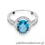 Pierścionek W080 Topaz 1,70ct białe złoto