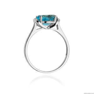 Pierścionek W148 Topaz 1,70ct białe złoto