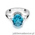 Pierścionek W150 Topaz 3,00ct białe złoto