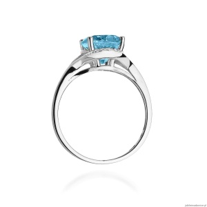 Pierścionek W150 Topaz 3,00ct białe złoto