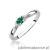 Pierścionek W428 Szmaragd 0,15ct białe złoto