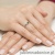 Pierścionek W428 Szmaragd 0,15ct białe złoto