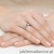 Pierścionek W449 Szmaragd 0,15ct białe złoto
