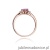 Pierścionek W0076 Ametyst 0,50ct różowe złoto
