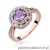 Pierścionek W274 Ametyst 0,90ct różowe złoto