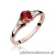 Pierścionek W0076 Granat 0,60ct różowe złoto