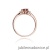 Pierścionek W0076 Granat 0,60ct różowe złoto