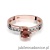 Pierścionek W106 Granat 0,60ct różowe złoto