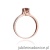 Pierścionek W106 Granat 0,60ct różowe złoto
