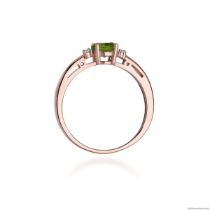 Pierścionek W010 Oliwin 0,60ct różowe złoto