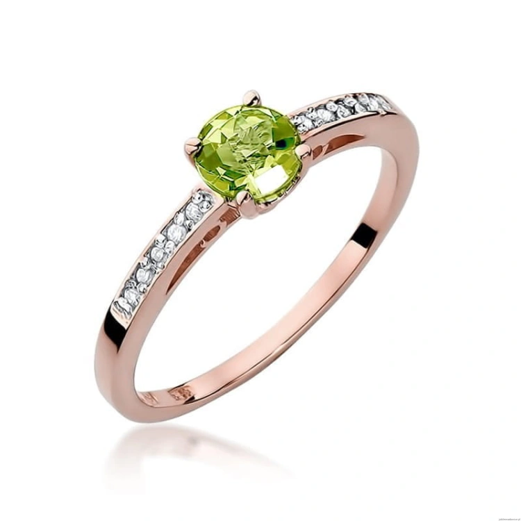 Pierścionek W066 Oliwin 0,60ct różowe złoto