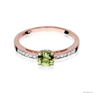 Pierścionek W066 Oliwin 0,60ct różowe złoto