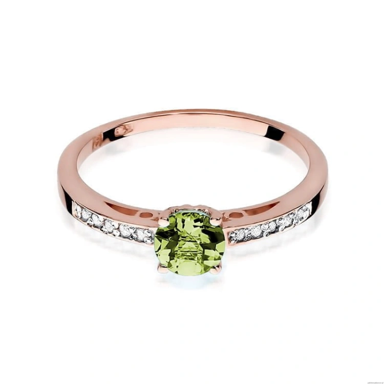 Pierścionek W066 Oliwin 0,60ct różowe złoto