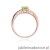 Pierścionek W066 Oliwin 0,60ct różowe złoto