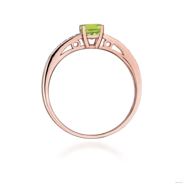 Pierścionek W066 Oliwin 0,60ct różowe złoto