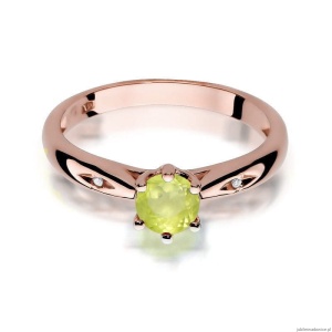 Pierścionek W074 Oliwin 0,60ct różowe złoto