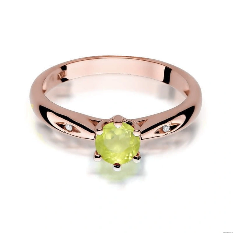 Pierścionek W074 Oliwin 0,60ct różowe złoto