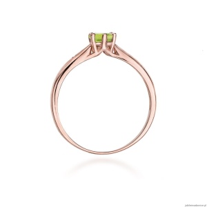 Pierścionek W074 Oliwin 0,60ct różowe złoto