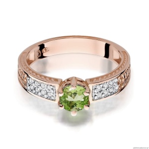Pierścionek W075 Oliwin 0,60ct różowe złoto