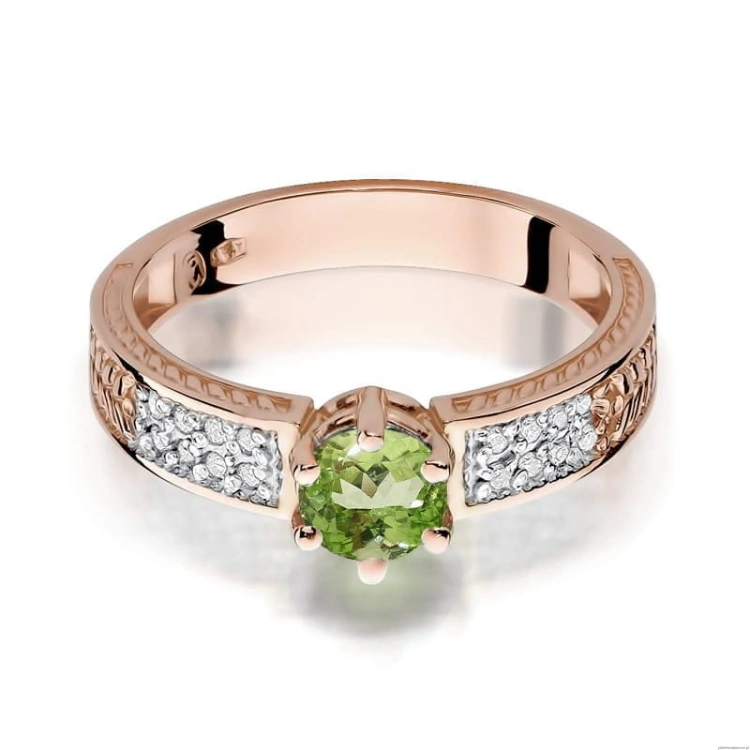 Pierścionek W075 Oliwin 0,60ct różowe złoto