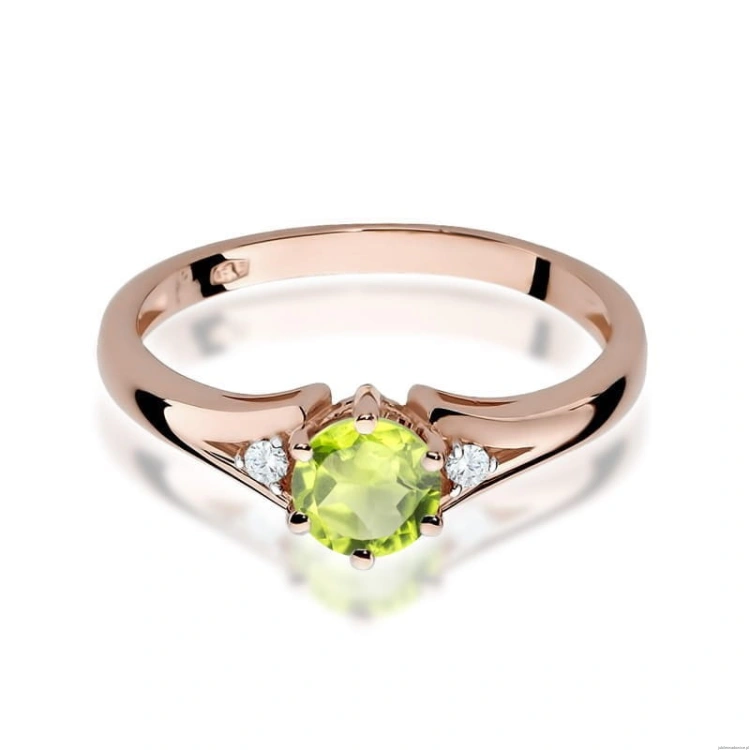 Pierścionek W0076 Oliwin 0,60ct różowe złoto