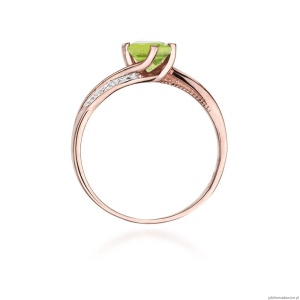 Pierścionek W084 Oliwin 0,60ct różowe złoto