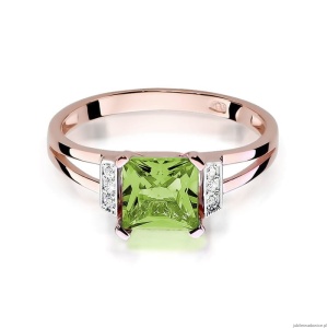 Pierścionek W103 Oliwin 1,10ct różowe złoto