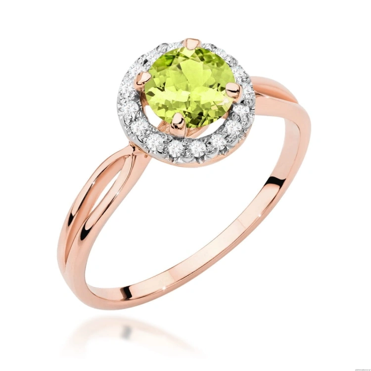 Pierścionek W538 Oliwin 0,90ct różowe złoto