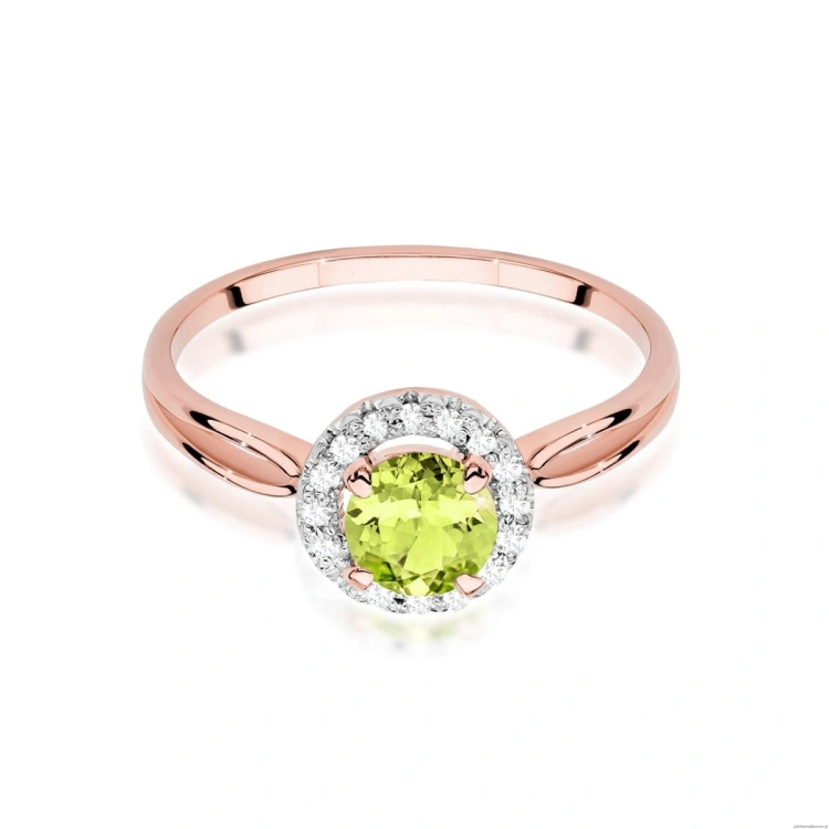 Pierścionek W538 Oliwin 0,90ct różowe złoto