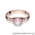Pierścionek W044 Różowy Topaz 0,70ct różowe złoto