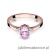 Pierścionek W301 Różowy Topaz 0,50ct różowe złoto