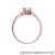 Pierścionek W301 Różowy Topaz 0,50ct różowe złoto