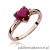Pierścionek W012 Rubin 1,70ct różowe złoto