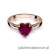 Pierścionek W012 Rubin 1,70ct różowe złoto