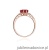 Pierścionek W012 Rubin 1,70ct różowe złoto