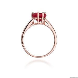 Pierścionek W031 Rubin 1,70ct różowe złoto