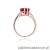 Pierścionek W031 Rubin 1,70ct różowe złoto