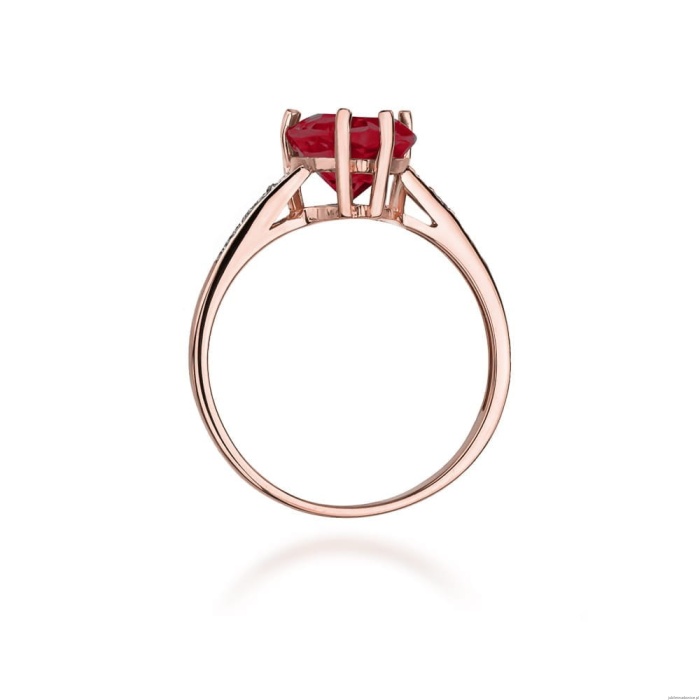 Pierścionek W031 Rubin 1,70ct różowe złoto