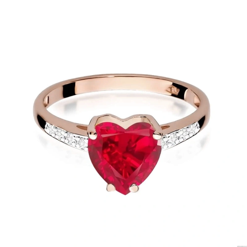 Pierścionek W031 Rubin 1,70ct różowe złoto